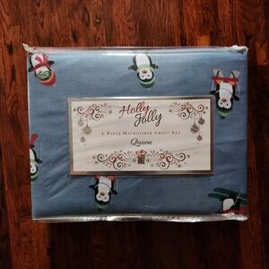 Holly Jolly 4 Piece Queen Sheet Set